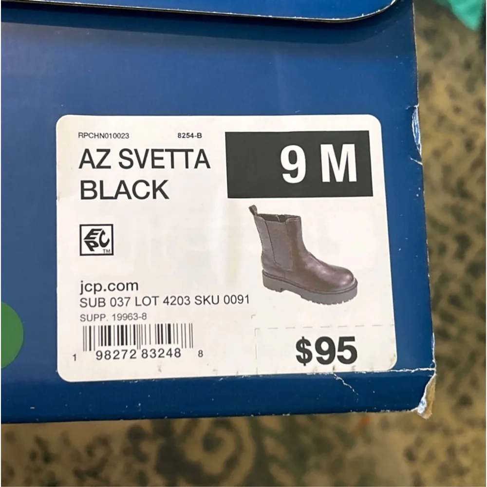 Women's Arizona Jean Co. Black Svetta Boots Size 9M NWT - Picture 5 of 5